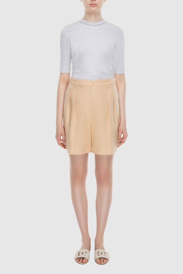 Loro Piana woman beige linen shorts for women buy with prices and photos 168831 - photo 2
