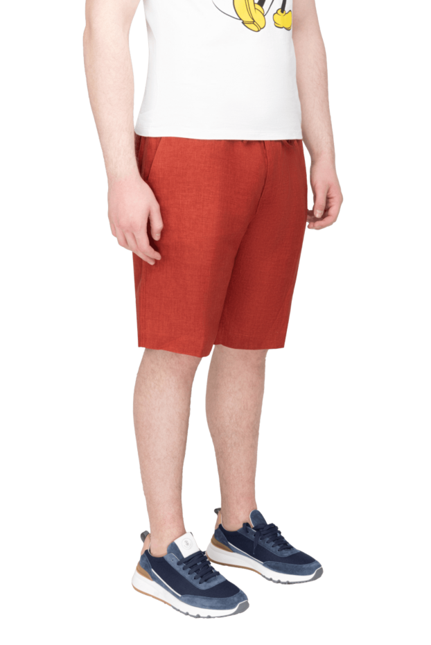 Loro Piana orange linen shorts for men 168832 - photo 3