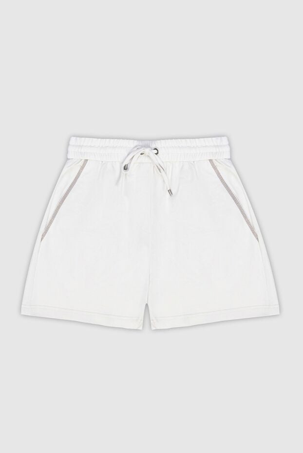 White cotton shorts for women - photo 1