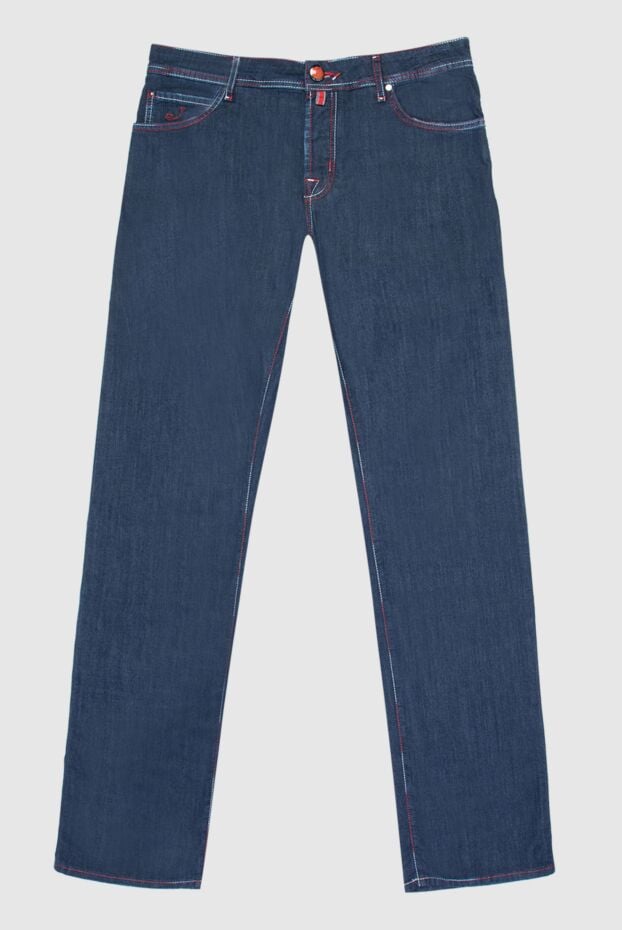 Jacob Cohen men's blue jeans made of premium denim with red fittings 168963 - photo 1