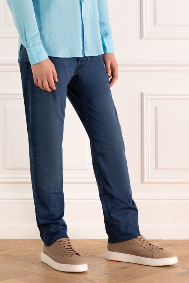 Jacob Cohen men's blue jeans made of cotton and polyester 168966 - photo 3