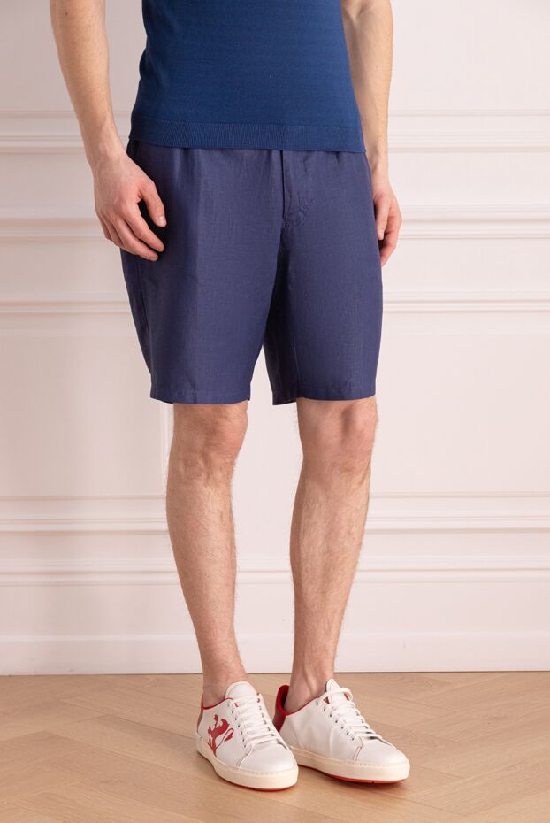 Stefano Ricci summer shorts made of breathable linen in a laconic design 168977 - photo 3