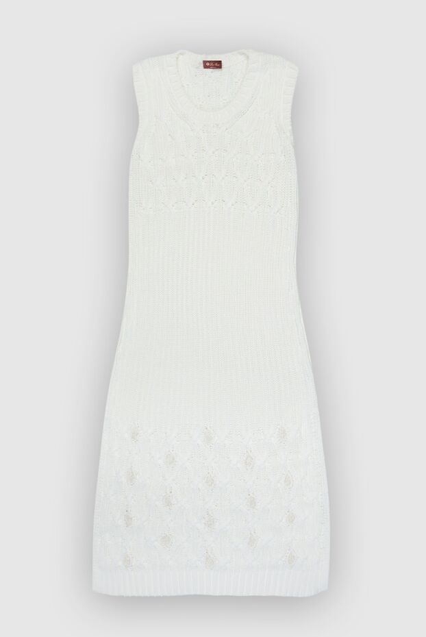 Loro Piana woman white cotton and silk dress for women buy with prices and photos 169015 - photo 1