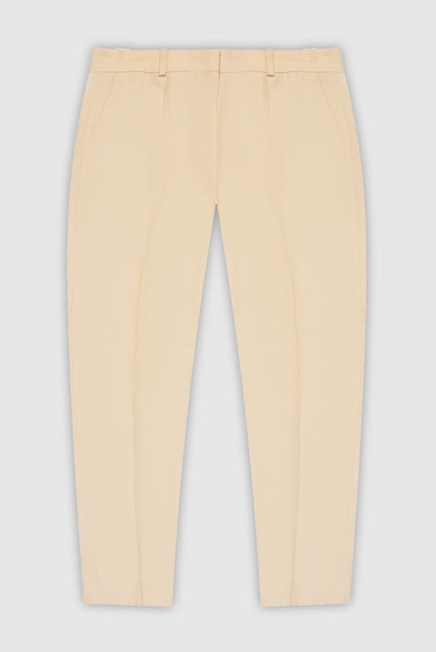 Loro Piana women's linen pants beige 169018 - photo 1