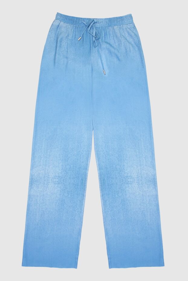 Ermanno Scervino woman blue viscose trousers for women buy with prices and photos 169048 - photo 1