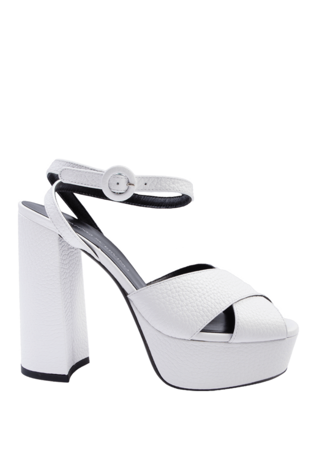 Ermanno Scervino woman white leather sandals for women buy with prices and photos 169053 - photo 1