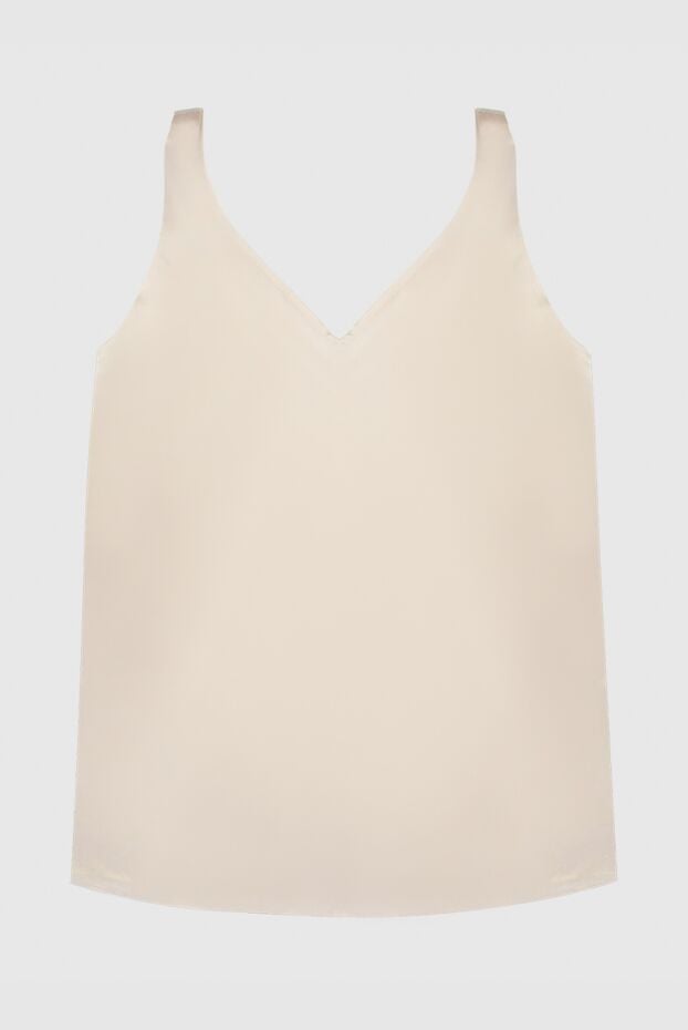 Panicale women's sleeveless top in beige color, loose fit 169090 - photo 1