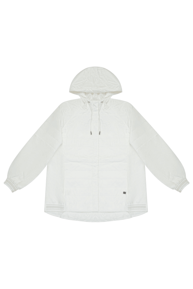 Panicale women's white jacket with buttons and hood 169097 - photo 1