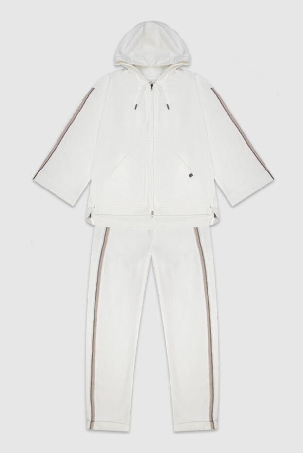 Panicale жіночі костюм прогулянковий з бавовни та еластану білий жіночий купити фото з цінами 169098 - фото 1