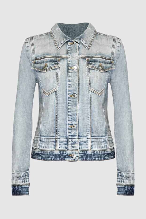 MSGM woman women's blue cotton and elastane jacket buy with prices and photos 169140 - photo 1
