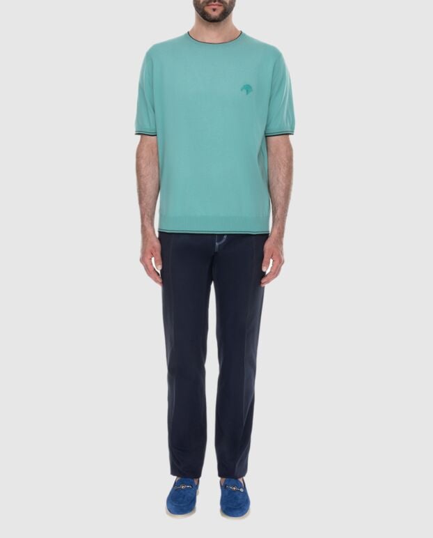 Stefano Ricci mint short sleeve jumper with embroidered eagle head (markdown) 195502 - photo 2