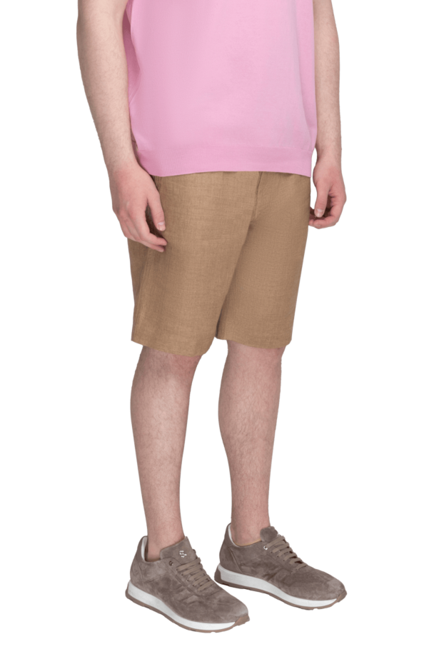 Loro Piana beige linen shorts for men 169178 - photo 3