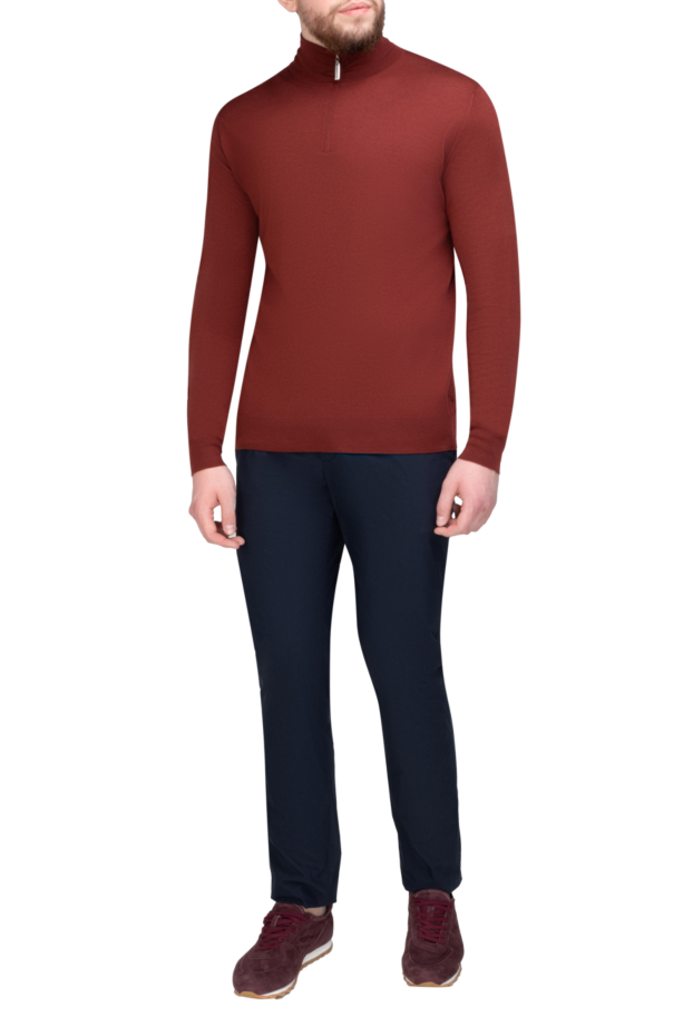 Loro Piana blue cotton and polyester pants for men 169202 - photo 3
