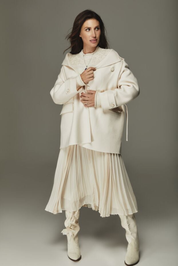 Loro Piana belted cashmere coat with patch pockets in cream 169208 - photo 2