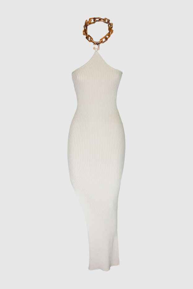 Giuseppe Di Morabito женские платье из хлопка белое женское купить с ценами и фото 169253 - фото 1