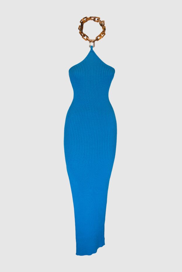 Giuseppe Di Morabito женские платье из хлопка синее женское купить с ценами и фото 169260 - фото 1