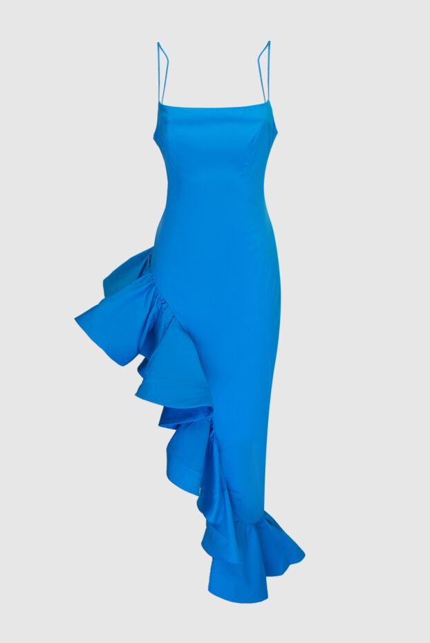 Giuseppe Di Morabito женские платье из хлопка синее женское купить с ценами и фото 169261 - фото 1