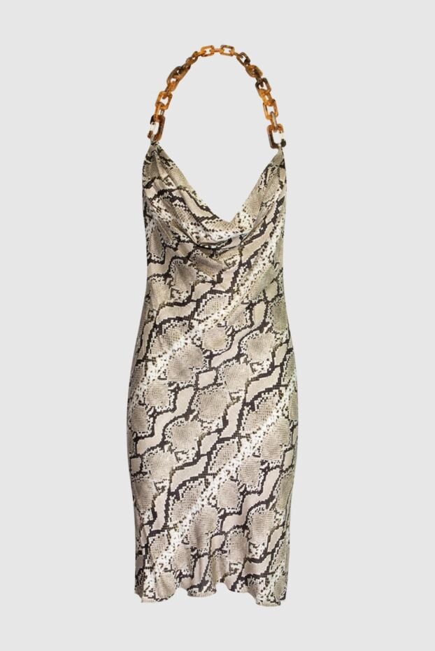Giuseppe Di Morabito beige dress with a snake pattern on a chain women's 169263 - photo 1