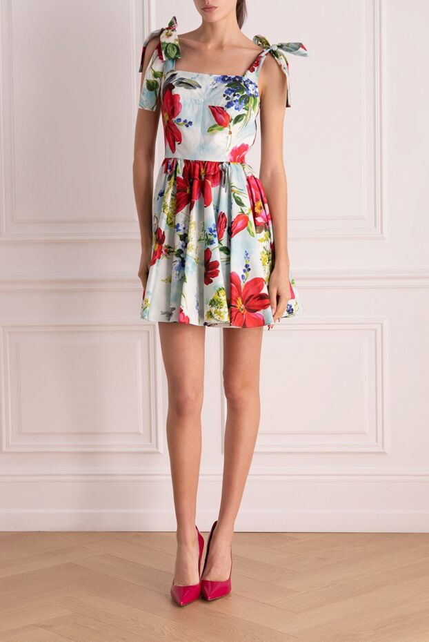 Dolce & Gabbana женские платье из хлопка красное женское купить с ценами и фото 169320 - фото 2