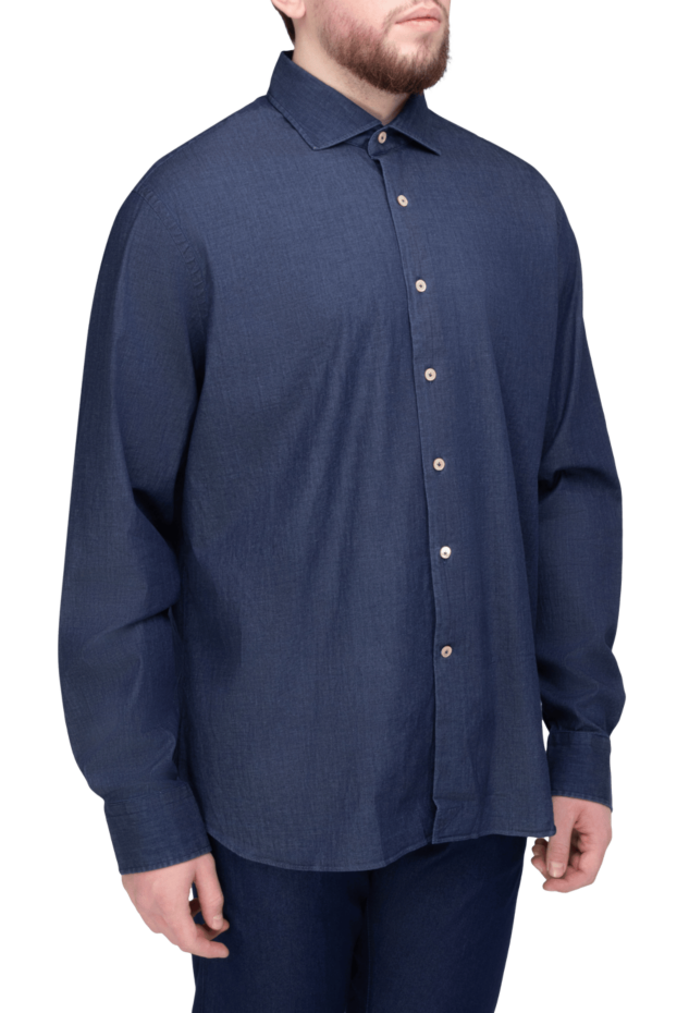 Alessandro Gherardi men's classic dark blue shirt (markdown) 196536 - photo 3