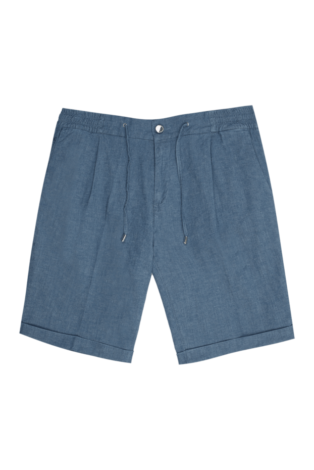 Scissor Scriptor man cotton and linen shorts blue for men buy with prices and photos 169383 - photo 1