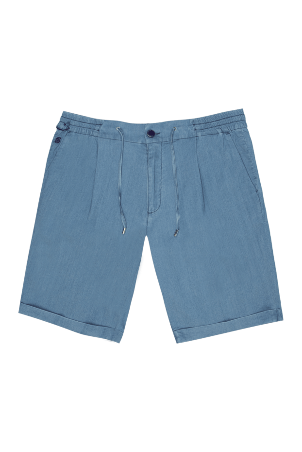 Scissor Scriptor man cotton and linen shorts blue for men buy with prices and photos 169385 - photo 1