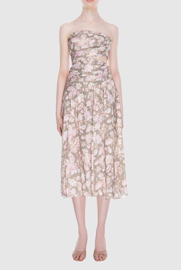 Zimmermann floral linen dress with cutout waist 169404 - photo 2