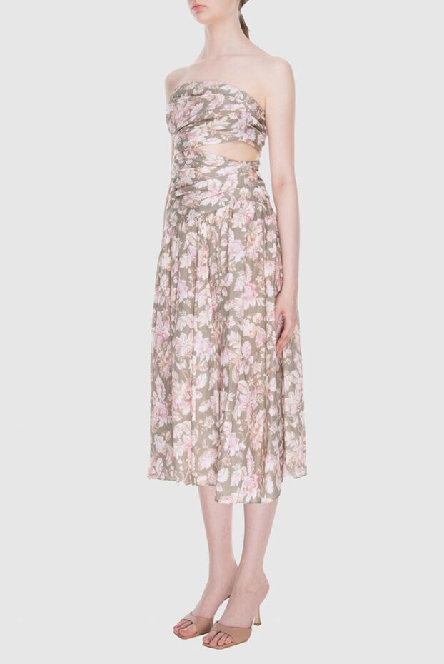 Zimmermann floral linen dress with cutout waist 169404 - photo 3