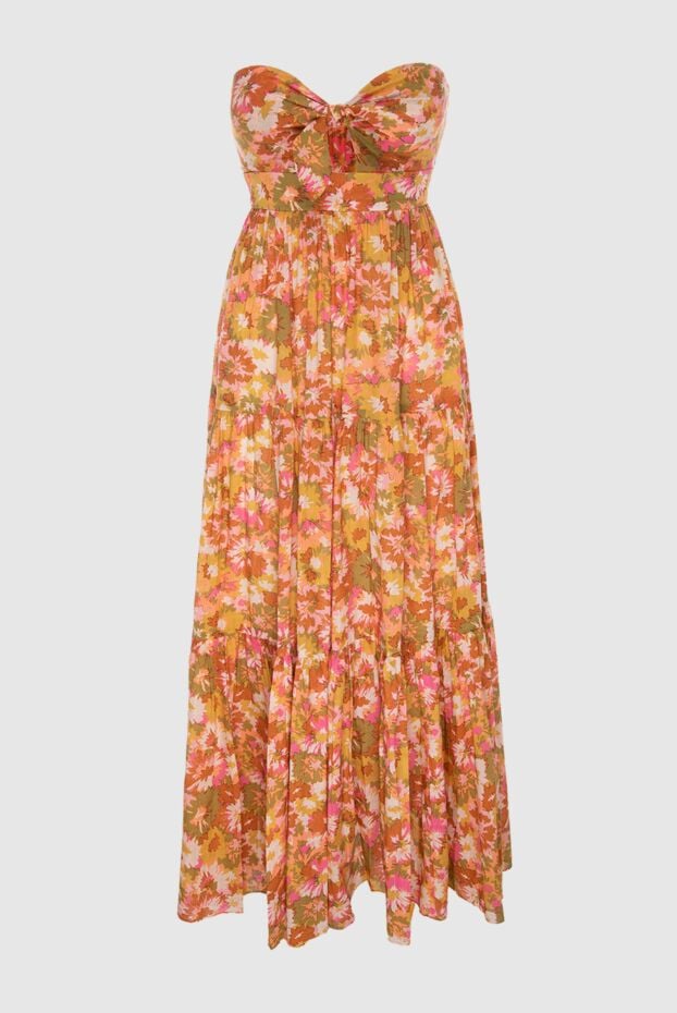 Zimmermann maxi sundress with thin straps, floral print and bow 169435 - photo 1