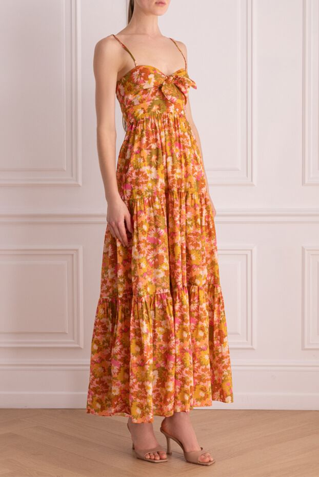 Zimmermann maxi sundress with thin straps, floral print and bow 169435 - photo 3