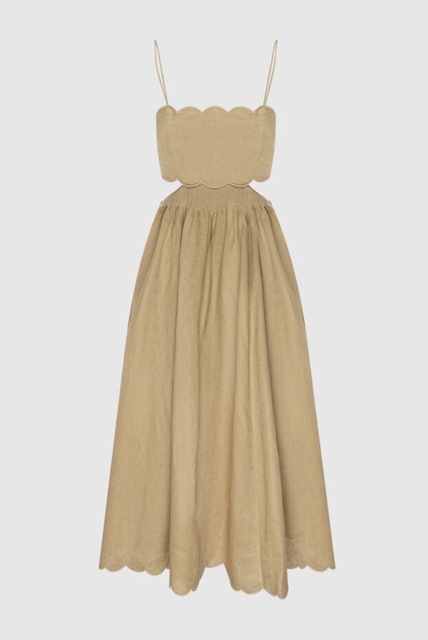 Zimmermann corset-style linen dress with lace trim 169442 - photo 1