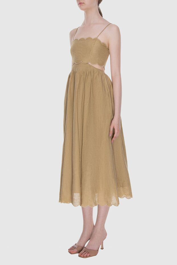 Zimmermann corset-style linen dress with lace trim 169442 - photo 3