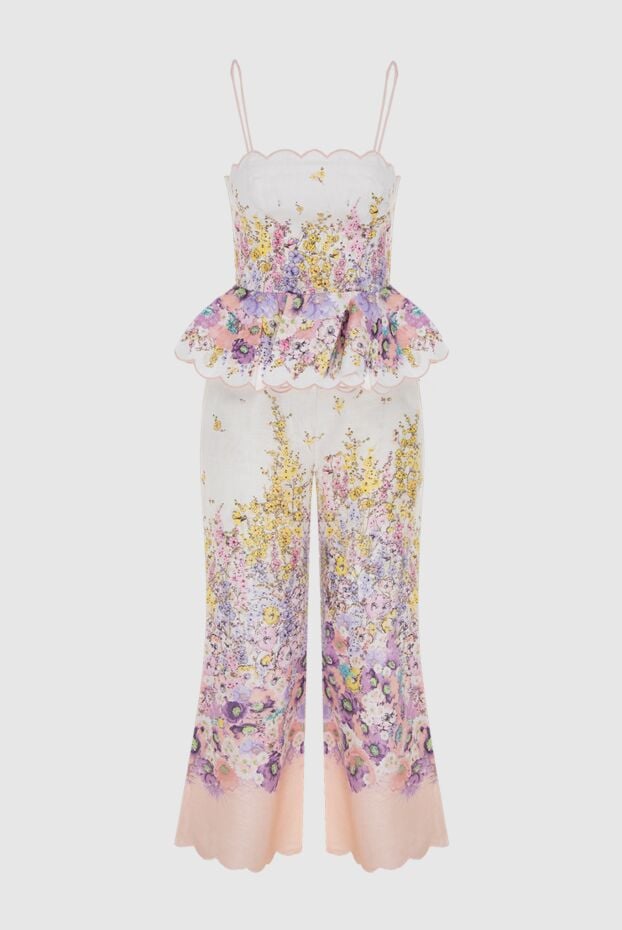Zimmermann women's floral linen straight leg trousers set 169444 - photo 1