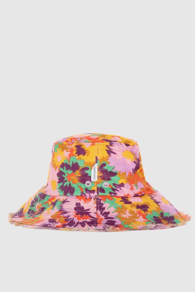 Zimmermann panama for women made of flax floral multicolored 169457 - photo 3