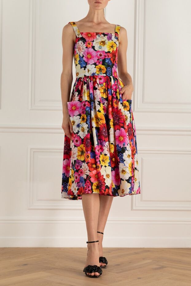 Dolce & Gabbana женские платье из хлопка красное женское купить с ценами и фото 169474 - фото 2