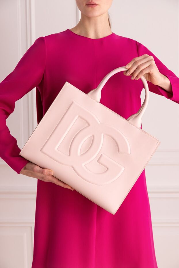 Dolce & Gabbana жіночі сумка зі шкіри рожева жіноча купити фото з цінами 169481 - фото 2