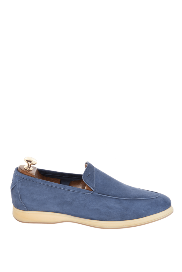 Andrea Ventura man blue suede loafers for men buy with prices and photos 169517 - photo 1