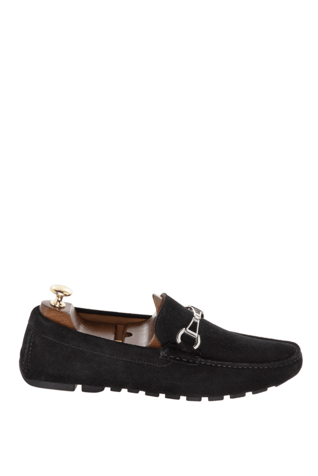 Cesare di Napoli man black suede men's moccasins buy with prices and photos 169562 - photo 1