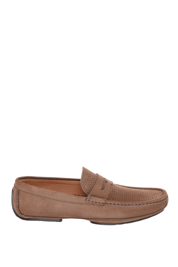 Cesare di Napoli man men's moccasins from nubuck brown buy with prices and photos 169566 - photo 1