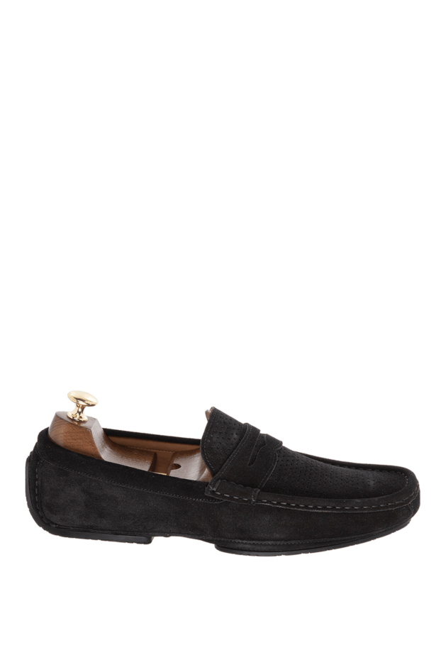 Cesare di Napoli man men's black nubuck moccasins buy with prices and photos 169570 - photo 1