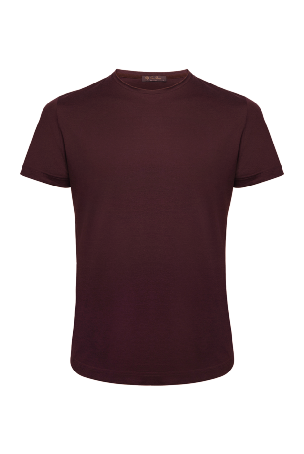 Loro Piana t-shirt made of silk and cotton purple for men 169626 - photo 1