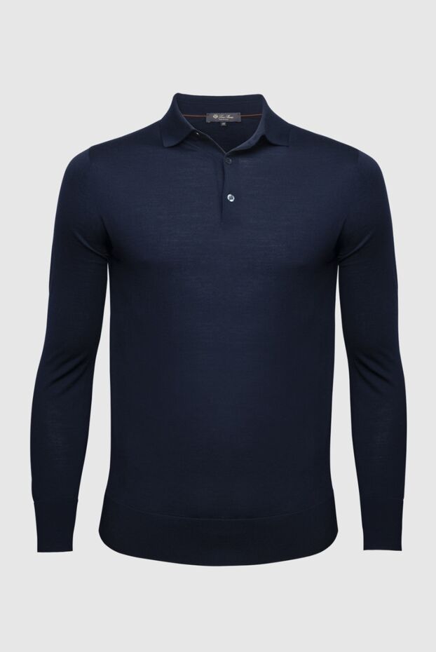 Loro Piana man men's blue long sleeve wool polo buy with prices and photos 169631 - photo 1