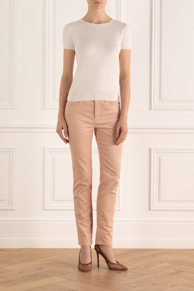 Loro Piana slim fit cotton denim trousers with a straight hem 169636 - photo 2