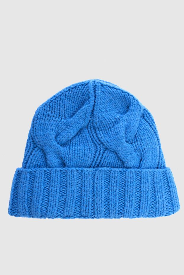 Loro Piana blue women's cashmere hat with textured knitting 169648 - photo 3