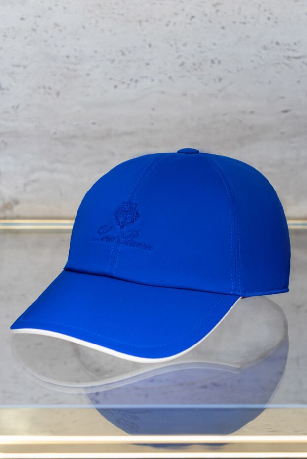 Loro Piana wind microfiber six panel baseball cap blue men's 169669 - photo 2