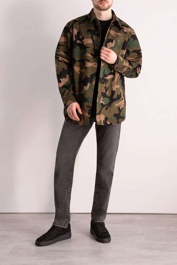 Valentino green cotton shirt for men 169685 - photo 3