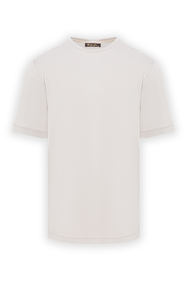 Loro Piana classic white men's t-shirt made of natural fabric 169700 - photo 1