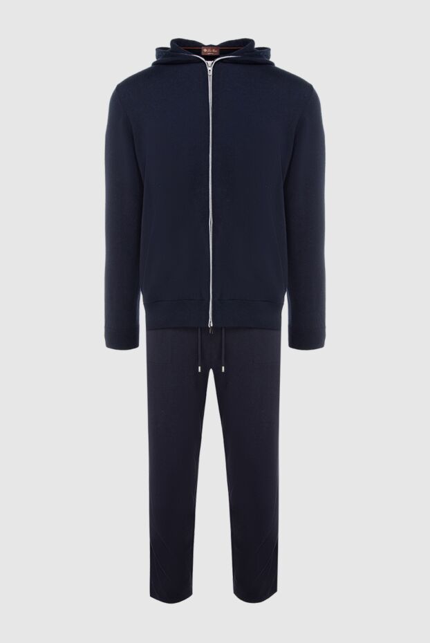 Loro Piana man men's sports suit made of cashmere and silk, blue buy with prices and photos 169704 - photo 1
