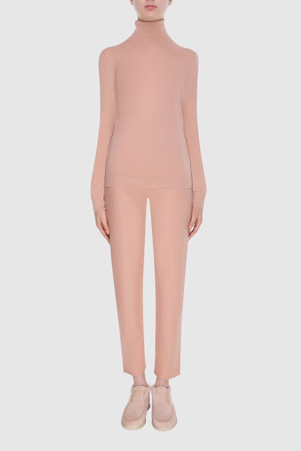 Loro Piana woman pink cashmere golf for women buy with prices and photos 169708 - photo 2