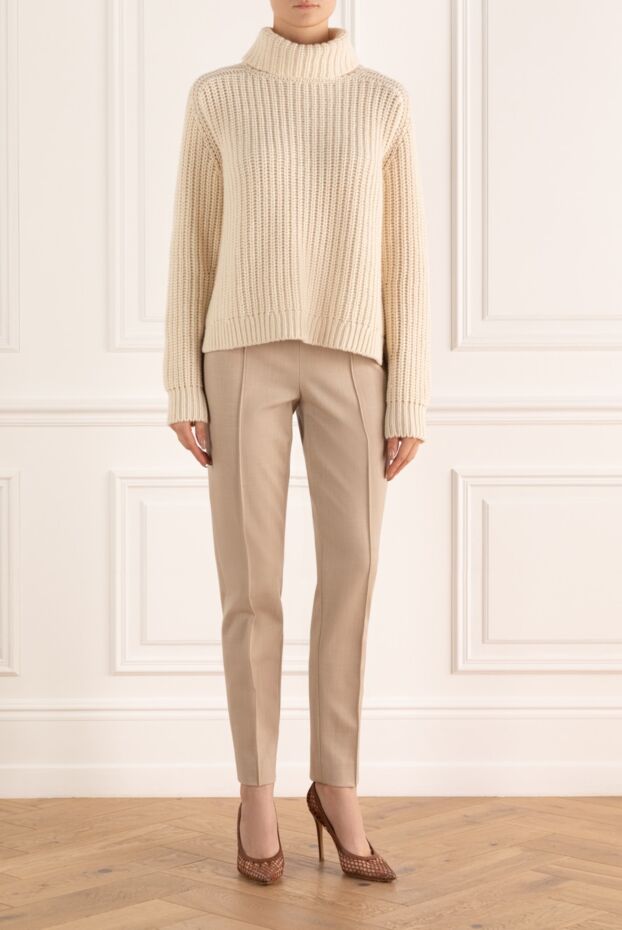 Loro Piana woman beige cashmere golf for women buy with prices and photos 169712 - photo 2